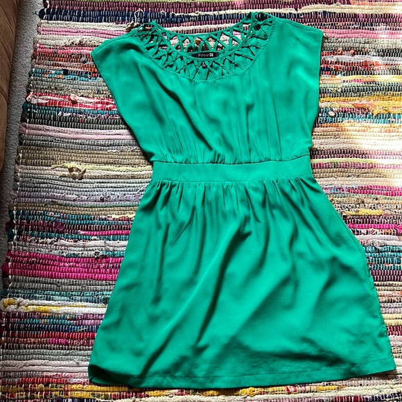 Casual Summer Dresses Forever 21 Dresses Green Short Sleeve Dress Poshmark